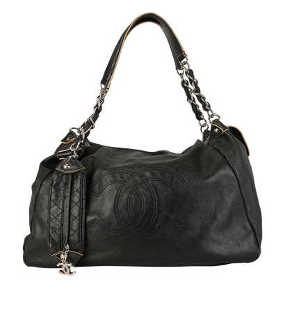 Petite Timeless Tote, &pound;1,900, Handbags, Black, Caviar Leather, Front view